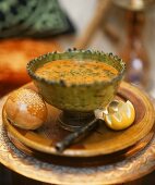 Chorba frik (Algerian crushed wheat soup with lamb)