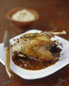 Partridge with onion sauce