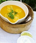 Carrot and lime soup