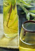 Lemon grass tea with chocolate rim