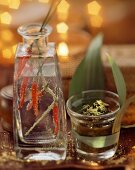Chili vodka tonic and coriander paste as gifts