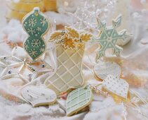 Various Christmassy sweet pastry biscuits