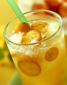 Kumquat punch in glass