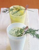 Avocado cocktail with dill