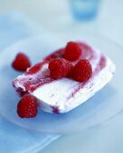 Raspberry and vanilla parfait