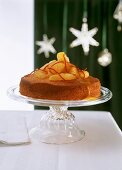 Orange cake with orange ragout