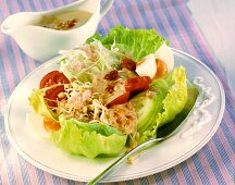 Gado gado with peanut dressing