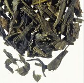 Sencha tea leaves