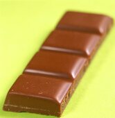 A row from a bar of chocolate