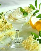 Elderflower sorbet