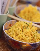 Yellow rice salad