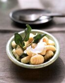 Gnocchi alla salvia (Gnocchi with Parmesan & sage butter)