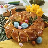 Filled Easter wreath