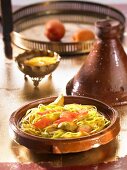 Middle Eastern chicken tajine with apricots