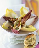 Chicory salad with pancetta