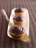 Chocolate ganache cupcakes