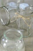 Preserving jars of various sizes