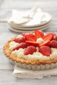 Strawberry and cream tart