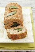 Meatloaf with spinach filling