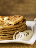 Paratha (gefüllte Kartoffelbrote, Indien)