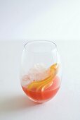 Fruit cocktail on ice