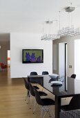 Dining room in an architect-designed house