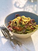 Asian noodle salad with grilled duck breast