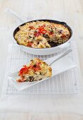 Pasta and vegetable frittata