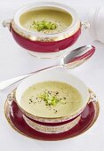 Vichyssoise (Cold potato and leek soup)