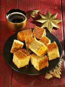 Lucerne gingerbread, cut into squares (Christmas)