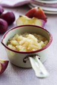 Apple sauce in a pan