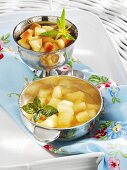 Apple compote and apple ragout