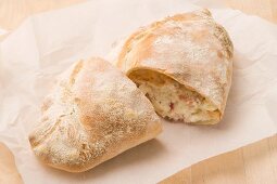 Calzone (stuffed pizza pockets, Italy)