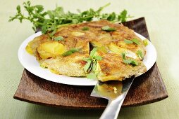 Potato tortilla with herbs