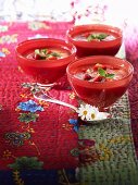 Tomato and strawberry gazpacho