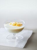 Coconut dessert with mango