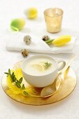 Cream of lemon soup