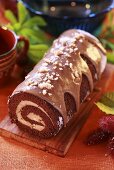 Chestnut roulade with whisky