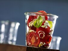 Tomato salad with sheep's cheese