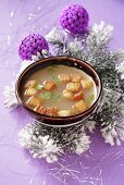 Fish soup with croutons (Christmas)