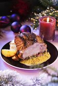 Roast pork in pepper sauce (Christmas)