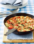 Tomato and cheese frittata