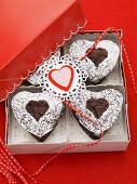 Chocolate hearts to give as a gift