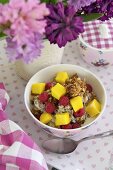 Muesli with fruit for Mother's Day
