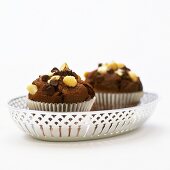 Macadamia and chocolate muffins