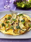 Courgette omelette