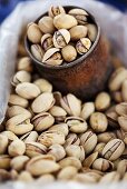 Pistachios at a market (Mexico)