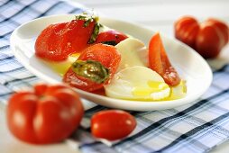 Tomaten mit Mozzarella