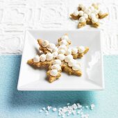 Christmas shortbread biscuits with meringue