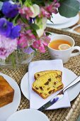 Tea and fruit cake